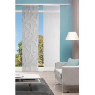 VISION S Schiebegardine »DIORI« halbtransparent Bambusoptik, 260x60, cm, grau