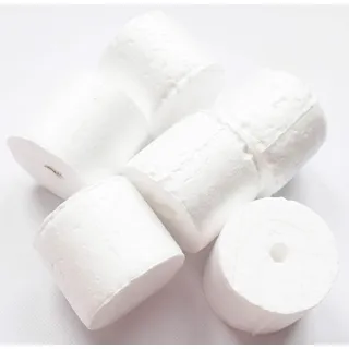 CaPiSo 6 Stück rund Styropor Zylinder Scheibe 6 cm Durchmesser Höhe 5 cm Podest Torten-Dummy Styroportorte,Süßigkeitentorte, Dekoration, Kuchen,Bastelidee Basteln