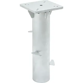 Bodenhülse für Sonnenschirm Silbern 16x16x39,5 cm Stahl - Silber