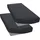 Spannbettlaken Baumwolle-Jersey 70 x 140 cm schwarz