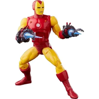 Marvel Hasbro Legends Series 20th Anniversary Series 1 Iron Man 6-inch Action Figure Collectible Toy, 9 Accessories F3463 Multi
