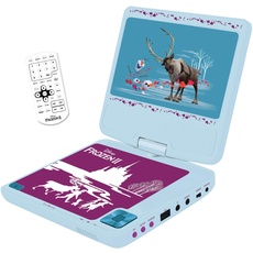 Lexibook - DVDP6FZ - Disney Frozen tragbarer DVD-Player - Himmelblau (Französisch, Spanisch)