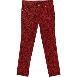 Rock Rag - Leo, Frauenhose Rot im Skinny-Fit-Style - Rot