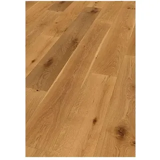 WOODSTORE24 Rustikales Eiche Parkett Landhausdiele XXL gebürstet & geölt - Bodenbelag Klicksystem - braun, 3,16 m2/Paket, L 220cm x B 24cm x D 1,5cm