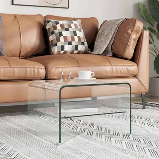 vidaXL Couchtisch Transparent 50×45×33 cm Hartglas - Transparent