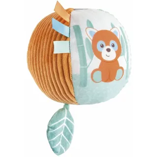 Chicco My Sweet Doudou Panda & Chameleon Ball, weicher Ball aus verschiedenen Stoffen, mit Klimpern, leicht zu greifen, manuelle Aktivitäten, Babyspielzeug, erstes Spiel für Kleinkinder, ab 0 Monaten