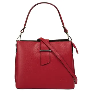 Cluty Henkeltasche Leder Red