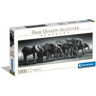 CLEMENTONI Herd of Giants Puzzle 1000 Teile Erwachsene - Elefanten Puzzle Erwachsene in 70 x 50 cm - Puzzle Erwachsene anspruchsvoll von Clementoni 39836