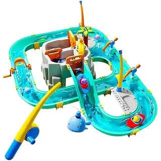 Relaxdays Wasserbahn Kinder HBT: 71x71x101 cm