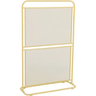 Garden Pleasure Windschutz 80 x 124 cm Gelb Stahl