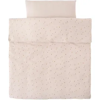 Noukie's - Bettbezug – Bali – Mokka & Snow – Taupe – 100 x 140 cm