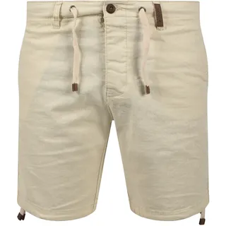 Leinenhose INDICODE "Leinenhose IDMoses", Herren, Gr. L, N-Gr, beige (fog), Obermaterial: 55% Leinen LI. 45% Baumwolle CO., Hosen Leinenhose