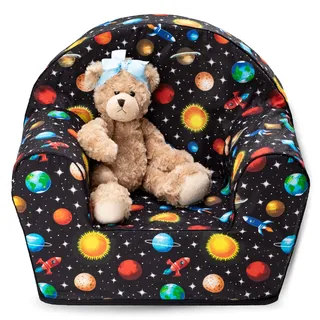 PinkZebra BEZUG für Kindersessel aus Schaumstoff, Sesselbezug, Bezug für Sessel, Past für Kindersessel in Größe: 51 x 34 x 42 cm, Sitzfläche: 26 x 26 cm, Öko-tex Standard 100, Kosmos