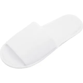 10er Set Gästehausschuh, Universalgröße, Damen und Herren, weiß - Weiß