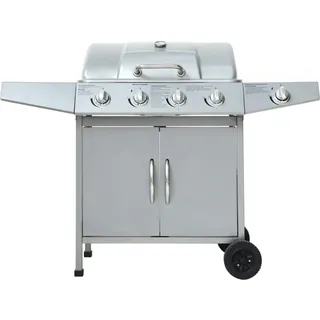 El Fuego Gasgrill Dayton 4 Brenner mit Seitenbrenner Silber