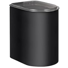 Bild von Vorratsdose LOFT 2,2 Liter aus hochwertigem Stahlblech mit Acryldeckel in der Farbe schwarz matt - Lebensmittelecht - luftdicht - ideal für Schubladen