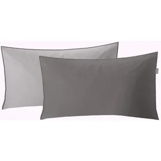 Kleine Wolke Kissenbezug »Linda« einfaches, sehr elegantes Design, grau