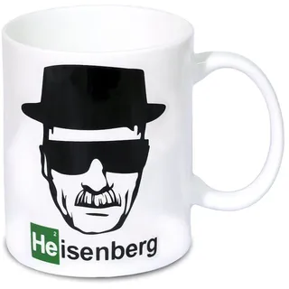 Logoshirt® Breaking Bad I Heisenberg I Gesicht I Porzellan Tasse Kaffeebecher, 300 ml I in Farbiger Geschenkverpackung I Lizenziertes Original Design