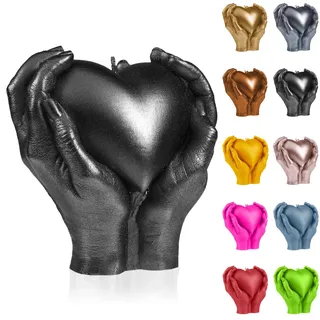 Candellana Hand LOVE Edition Kerze - Kerze für Valentinstag -Valentinstag Kerzen - Geschenkidee - Kerze Herz - Romantische Deko - Liebes Kerzen - Handgemachtes Geschenk