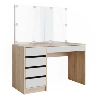 Vicco Schminktisch Sherry 120 cm mit LED Beleuchtung