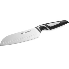 FLORINA Santoku Messer 17 cm | Küchenmesser PROFESSIONAL | Japanisches Kochmesser | Ergonomischer Griff mit Antirutsch-Beschichtung | Universalmesser aus Rostfreiem Stahl | Spülmaschinengeeignet