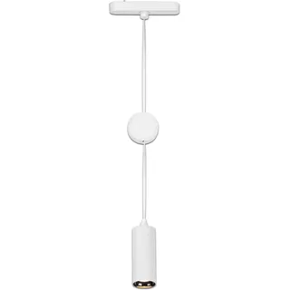 Briloner - Schienensystem Luxtrail LED Pendelleuchte, Warmweiß, höhenverstellbar, Zubehör, Tracklight, LED Pendel, Lampen, Deckenlampe, Deckenleuchte, 130x1200x42 mm (LxHxD), Weiß