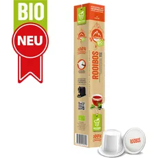 ROOIBOS BIO Tee - 10 Teekapseln | La Natura Lifestyle | biobasiert | 100% industriell kompostierbar | Nespresso®*3 kompatible