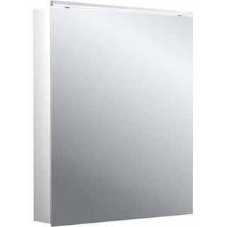 emco flat 2 classic LED-Lichtspiegelschrank mit Aufsatzleuchte, eine Tür wechselbarer Anschlag, 600x711x113mm, 979706501
