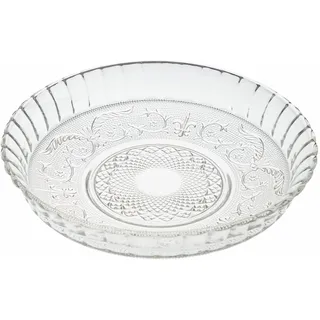 Villa d'Este Home Tivoli Runder Servierteller aus Glas, Ø 30 cm, Imperial