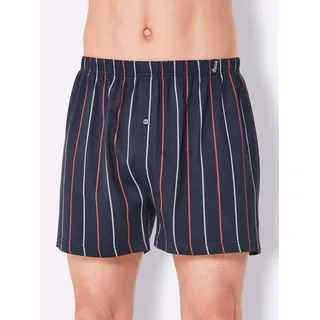 Boxershorts KINGS CLUB, Herren, Gr. 10, 3 Stk., blau (marine, gestreift, marine, marine, kariert), 100% Baumwolle, Unterhosen Boxershorts