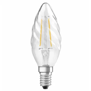 Osram LED Kerze gedreht E14/2,5 Watt/Energie F Glas