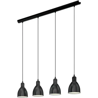 EGLO Priddy 4-flg. 110 cm schwarz/weiß