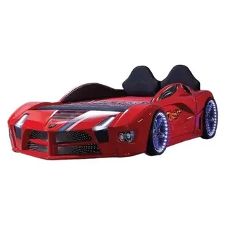Rennwagen Auto Bett Matratze Kinderbett Autobett Kinderzimmer Möbel LED