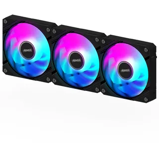 Gigabyte AORUS EZ CHAIN FAN 120 (3-Pack), CPU Wasserkühler, Schwarz
