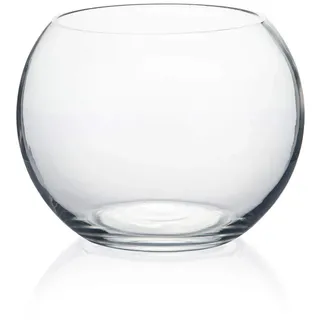 WGV VBW0006A Glasvase, Durchmesser 15,2 cm, Höhe 11,4 cm, Öffnungsbreite 10,2 cm, mehrere Größen zur Auswahl, transparent, Blumentopf, Terrarium, Kugelaquarium, für Hochzeit, Event, Heimdekoration, 1