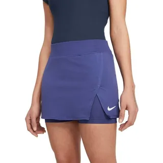 Nike Damen W Nkct Df Vctry Skirt STR, dk Purple dust/White, CV4729-510, Gr. L
