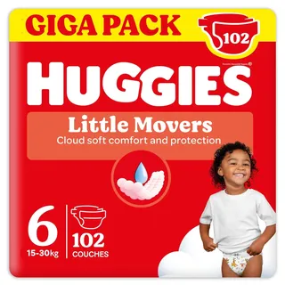 Huggies Little Movers, Größe 6, 102 St. (3 x 42), Monatsbox