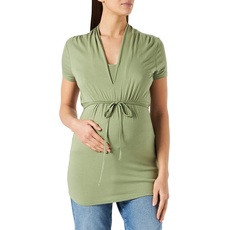 Bild Maternity Damen T-shirt Nursing korte mouw T Shirt, Real Olive - 307, 38 EU