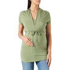 Bild von Maternity Damen T-shirt Nursing korte mouw T Shirt, Real Olive - 307, 38 EU