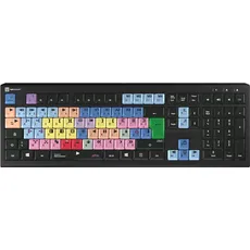 Logickeyboard Avid Media Composer Astra2 BL fr. PC (FR, Kabelgebunden), Tastatur, Schwarz