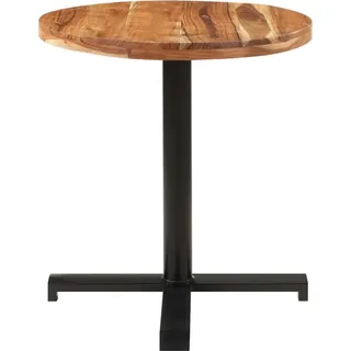 vidaXL Bistrotisch Rund Ø70x75 cm Akazie Massivholz - Braun