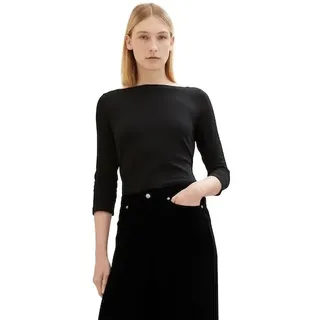 Tom Tailor Shirt mit Bio-Baumwolle Schwarz M