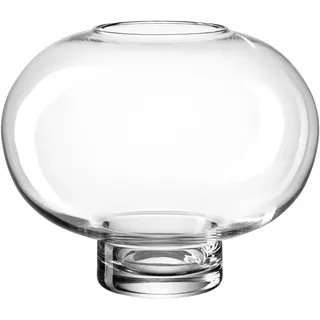 LEONARDO HOME Vernazza Kugelvase - Vase aus hochwertigem Klarglas - Höhe 19 cm, Durchmesser 22 cm, Inhalt 4,2 l - Transparente Blumenvase, 022353