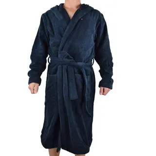 Tommy Hilfiger Bademantel Frottee Blau L