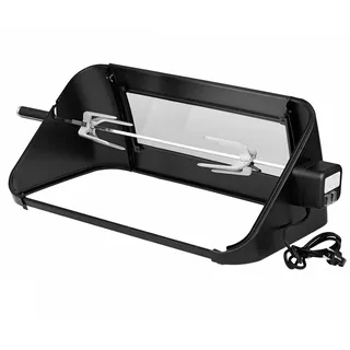 everdure by heston blumenthal Rotisserie System FURNACE 10kg Tragkraft I Drehspieß für Gasgrill mit Sichtfenster I Grillspieß inkl. Clip-Lock Forks und Beleuchtung I 1,5m Stromkabel 220-240V