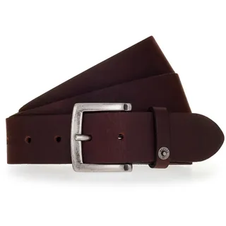 MUSTANG Ledergürtel 1 Stk. Mit Druckknopf-Applikation auf der Schlaufe, 4 cm, braun