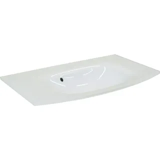 Fackelmann Glaswaschbecken 80,5 cm Lugano Weiß