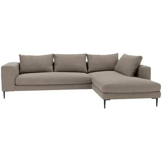 Trendmanufaktur Ecksofa , Taupe , Textil , Füllung: Schaumstoff, Silikon , Ottomane rechts, L-Form , 295x210 cm , Made in Eu , Stoffauswahl, seitenverkehrt erhältlich, Hocker erhältlich, Rücken echt , Wohnzimmer, Sofas & Couches, Wohnlandschaften, Ecksofas