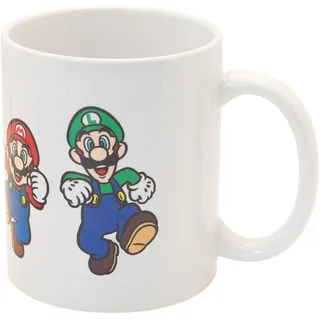 Stor Keramiktasse Super Mario Bros 325ml - Frühstückstasse mit Originalem Sublimationsdruck - Offizielles Marvel Produkt - Ideal für Kaffee und Tee