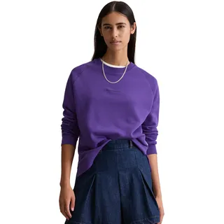 Marc O'Polo DENIM Sweatshirt, Rückenteil dezent länger, kleine Seitenschlitze, relaxed fit, lila